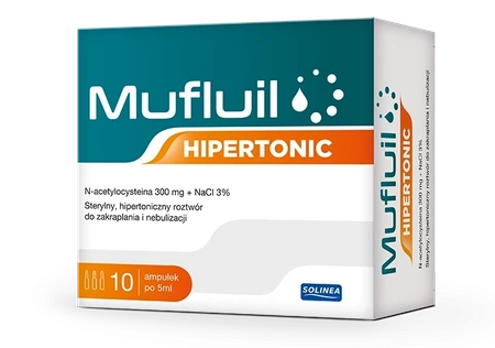 MUFLUIL HIPERTONIC ROZTWÓR DO NEBULIZACJI 10AMPUŁEK