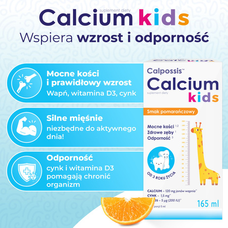 Calpossis Calcium Kids płyn 165 ml