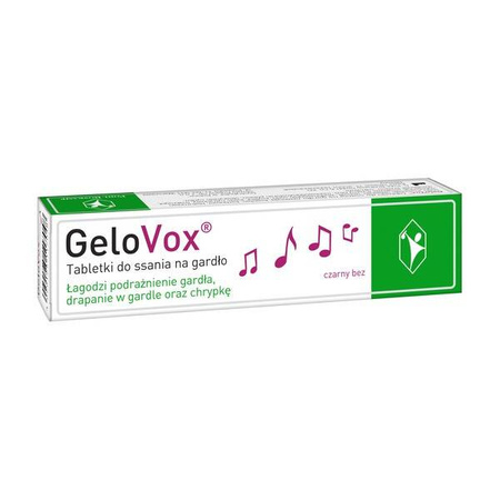 Gelovox, smak czarny bez, 20 tabletek do ssania