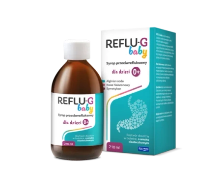 Reflu-G baby, syrop przeciwrefluksowy, dla dzieci, 210 ml