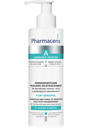 PHARMACERIS A MLECZKO OCZYSZCZAJĄCE TWARZ 190ML