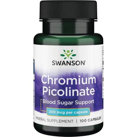 SWANSON CHROM PIKOLINIAN 200MCG 100KAPSUŁEK