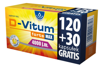 D-VITUM FORTE MAX 4000J.M. 150KAPSUŁEK