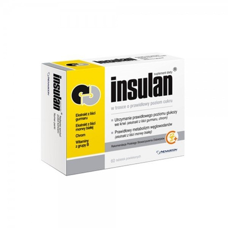 Insulan, na poziom cukru, 60 tabletek 
