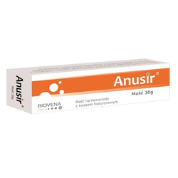Anusir, maść na hemoroidy z kwasem hialuronowym, 30 g