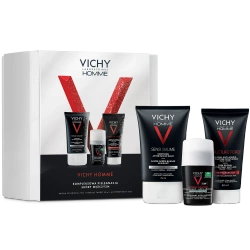 Zestaw Vichy Homme, balsam po goleniu + krem do twarzy + antyperspirant