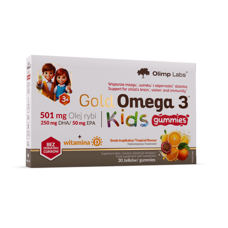 Olimp Gold Omega 3 Kids Gummies, żelki, 30 sztuk