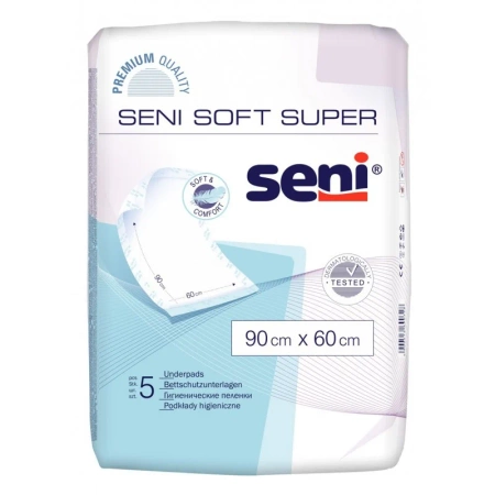 Podkłady higieniczne Seni Soft Super 90 x 60 cm 5 sztuk