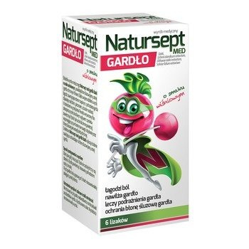 NATURSEPT GARDŁO LIZAKI, SMAK WIŚNIOWY 6SZTUK, data ważności 05.26