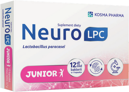 NeuroLPC Junior, psychobiotyk na dobry nastój, 20 kapsułek