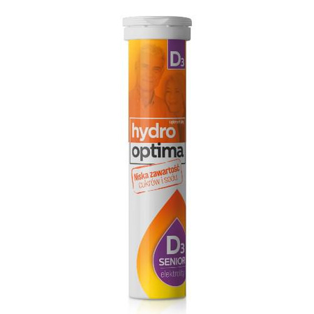HydroOptima Senior D3 20 tabletek musujacych
