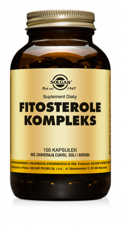 SOLGAR FITOSTEROLE KOMPLEKS 100 KAPSUŁEK