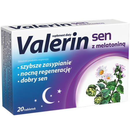 VALERIN SEN Z MELATONINĄ 20TABLETEK