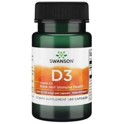 SWANSON WITAMINA D3 1000IU 60KAPSUŁEK