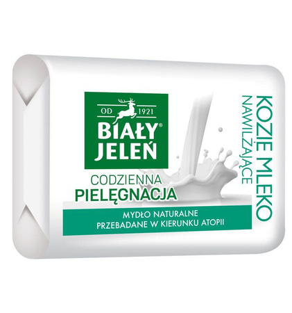 Biały Jeleń mydło w kostce, kozie mleko, 100 g 