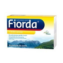 Fiorda, pastylki do ssania, smak cytrynowy, 30 sztuk