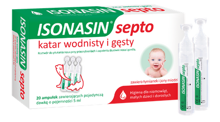 ISONASIN SEPTO KATAR WODNISTY I GĘSTY 20AMPUŁEK