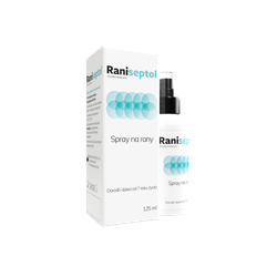 Raniseptol spray ze srebrem na rany 125 ml + Raniseptol żel 100 ml gratis