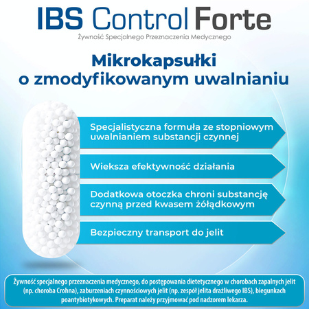 IBS Control Forte, maślan sodu, 60 kapsułek