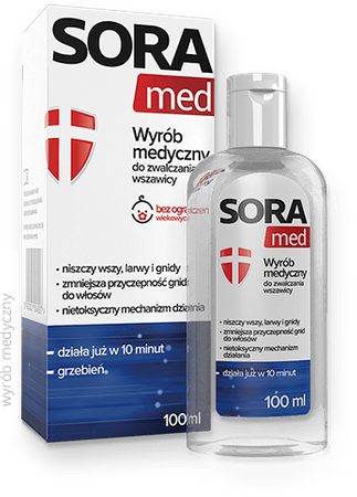 SORA med, płyn do zwalczania wszawicy, 100 ml