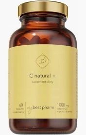 MYBEST C NATURAL+, naturalna witamina C,  60KAPSUŁEK