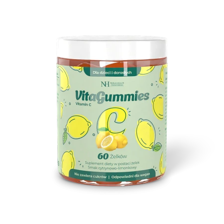 Noble Health VitaGummies Vitamin C, żelki cytrynowo-limonkowe, 60 sztuk