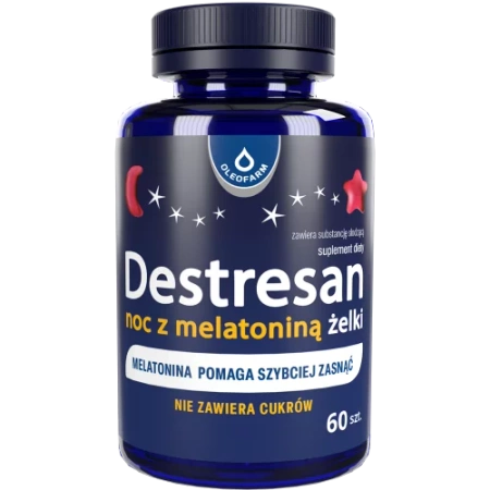 DESTRESAN NOC Z MELATONINĄ ŻELKI 60SZTUK