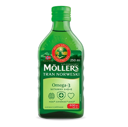 Moller's Tran norweski, smak jabłkowy, 250 ml