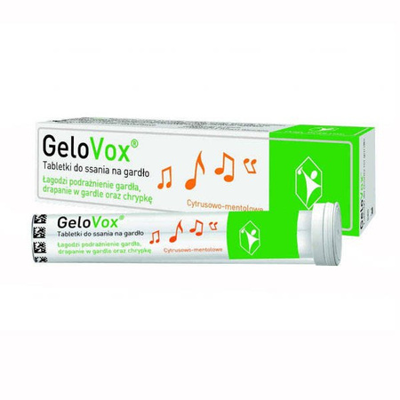 GELOVOX CYTRUSOWO-MENTOLOWY 20TABLETEK DO SSANIA