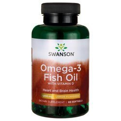 SWANSON OMEGA-3 & WITAMINA D3 60KAPSUŁEK