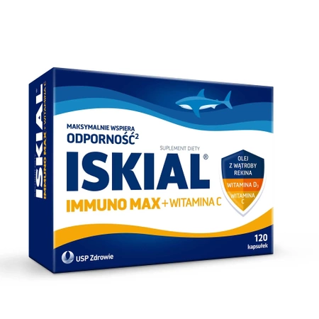 ISKIAL IMMUNO MAX + WITAMINA C 120KAPSUŁEK