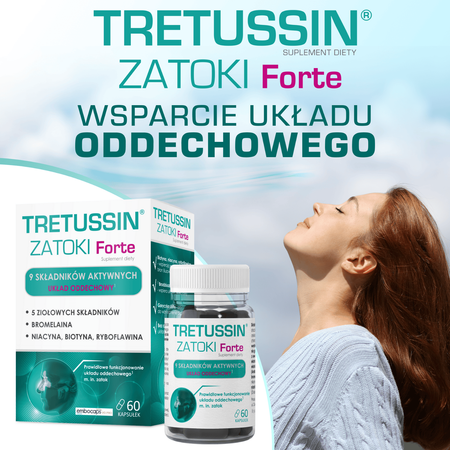 Tretussin Zatoki Forte 60 kapsułek