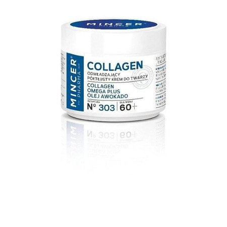 MINCER COLLAGEN 60+ ODMŁADZAJĄCY KREM PÓŁTŁUSTY 50ML