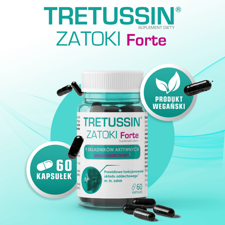Tretussin Zatoki Forte 60 kapsułek