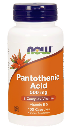 NOW FOODS PANTHOTENIC ACID 500MG 100KAPSUŁEK