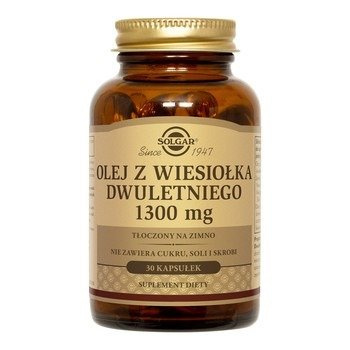 SOLGAR OLEJ Z WIESIOŁKA DWULETNIEGO 30KAPSUŁEK