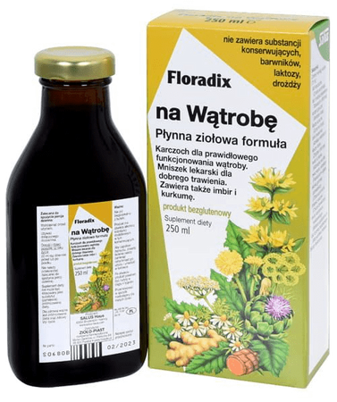 Floradix Na wątrobę płyn 250 ml 
