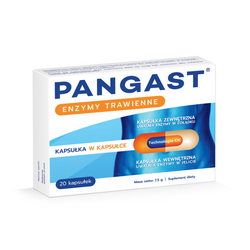 Pangast, enzymy trawienne, 20 kapsułek