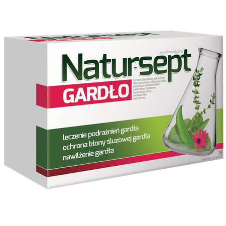 NATURSEPT GARDŁO 18PASTYLEK DO SSANIA