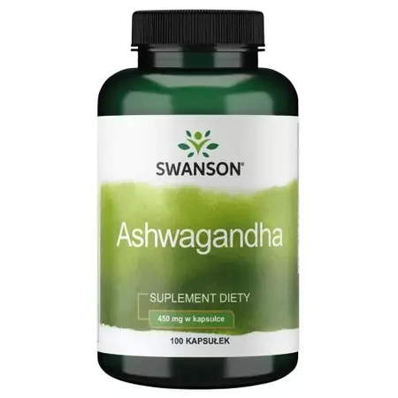 SWANSON ASHWAGANDHA 450MG 100KAPSUŁEK 