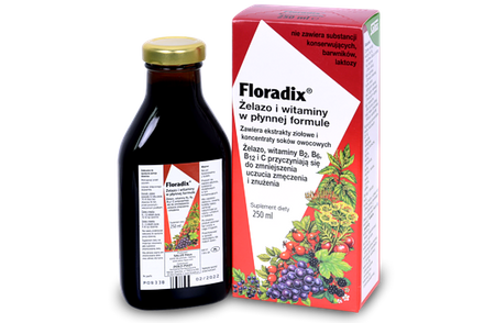 Floradix Żelazo i witaminy płyn 250 ml 