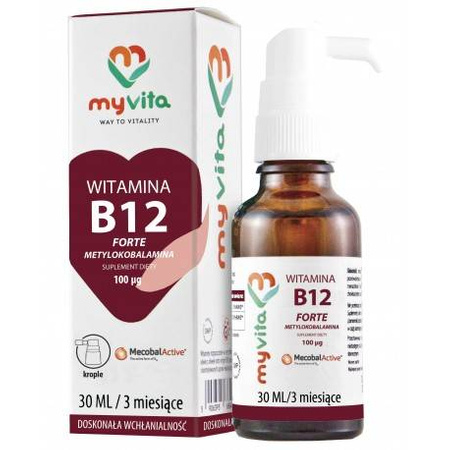 MYVITA WITAMINA B12 FORTE KROPLE 30ML