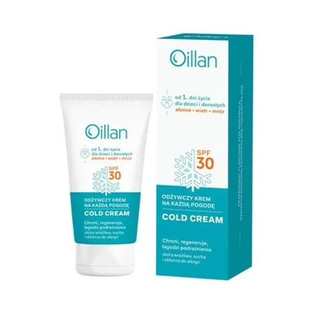 Oillan, krem odżywczy na każdą pogodę SPF 30, 50 ml