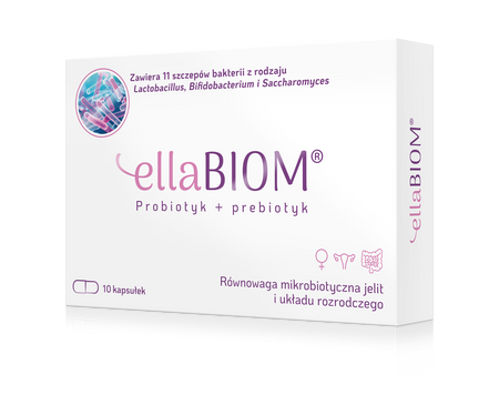Ellabiom, probiotyk dla kobiet, 10 kapsułek