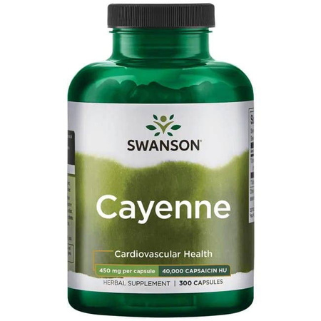SWANSON CAYENNE (pieprz) 450MG 300KAPSUŁEK