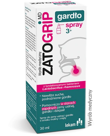 Zatogrip MD Gardło, spray do jamy ustnej i gardła, 30 ml