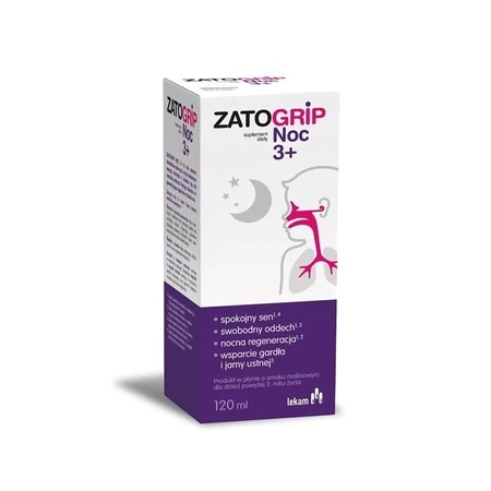 Zatogrip Noc 3+, płyn, 120 ml 