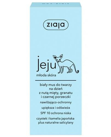 ZIAJA JEJU BIAŁY MUS DO TWARZY SPF10 50ML 
