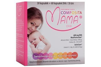 Composita Mama DHA 30kapsułek+60kapsułek DHA/ 30dni stosowania
