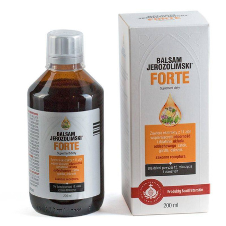 Bonifraterski Balsam Jerozolimski Forte, syrop, 200 ml
